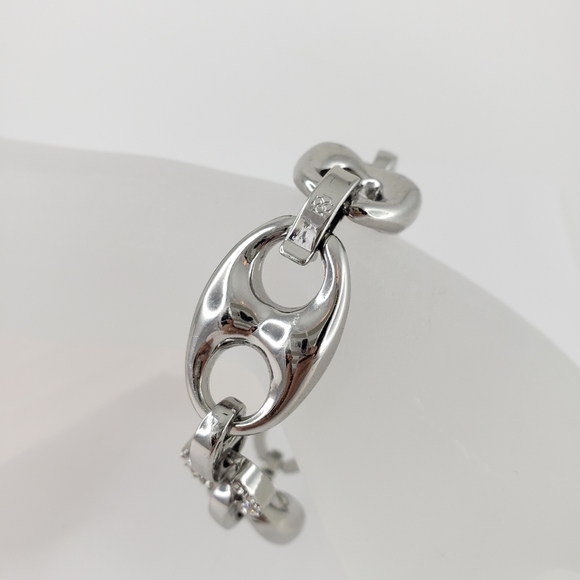 Ann Taylor Modern Statement Bracelet Silver - Picture 2 of 16